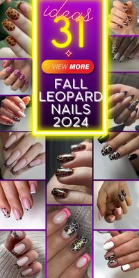 Fall is the perfect time to experiment with bold and fierce nail designs, and leopard print is leading the pack in 2024. From classic brown and black spots to vibrant and unique twists, leopard nails are making a huge comeback. Let's dive into some stunning fall leopard nails 2024 ideas, each offering a wild yet chic look that you can recreate at home. Edgy Leopard Almond Nails The almond shape elongates the fingers, giving a sleek and elegant appearance, while the leopard print adds a touch ...