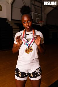 Joyce Edwards hasn’t even suited up for the South Carolina Gamecocks yet, but she already knows what she wants to achieve at the next level. The Camden (SC) High School star—and the No. 2-ranked player in the class of 2024—is a versatile, 6-2 forward who can knock down shots, finish at the rim, block shots on the defensive end and put up big time numbers. In the state championship game, she had a monster double-double of 27 points and 20 rebounds, as well as 6 blocks, to help lead the Bulldog...