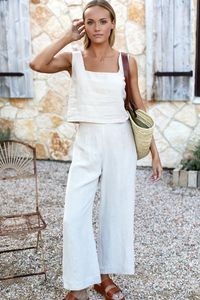 Roma Pant - Natural Linen - Emerson Fry