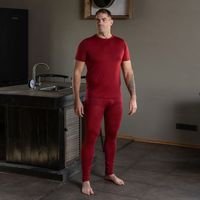 At long last, we are introducing our exclusive two-piece set which is here to make your every step easy and enjoyable. Breaking down the boundaries of traditional loungewear, the short sleeve thermal shirt teamed up with a matching pair of running tights to be worn in a number of different situations. No doubt, this classic workout outfit is extremely durable and versatile for the outdoors.