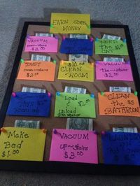 Such a cute idea to get kids to do chores #kids #chores