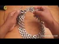 ▶ Hazlo tú mismo: Collar con chapitas de aluminio - YouTube