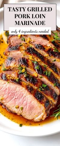 This Simple Grilled Pork Loin Marinade is a must-have for that juicy, flavorful grilled dish! Whip it up for your next backyard barbecue, and impress your friends and family with delicious results!