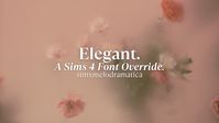 elegant font override. | Patreon