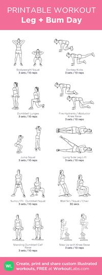 Leg + Bum Day Workout