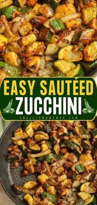 Look no further than the perfect sautéed zucchini! It's ready in just 15 minutes. Healthy and delicious, this summer side dish is one of the best. Plus, this easy zucchini recipe is low-carb!