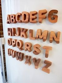 Wooden Letters Magnets Montessori Homeschool Waldorf Toys - Etsy