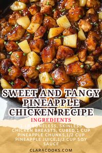 Juicy pineapple and tender chicken come together in this sweet and tangy recipe, perfect for quick and easy dinners! Try it today!