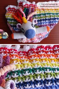 Get the free crochet pattern for this unicorn lovey and 20 other critter loveys in this post!