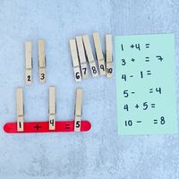 1,982 Likes, 72 Comments - PLAY AT HOME & EASY RECIPES (@mothercould) on Instagram: “🔢MATH STICK➕➖ I’ve noticed that my girls are tactile learners (are yours?). It’s easier for them to…”