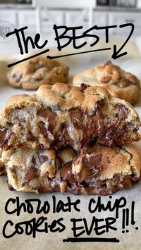 Ultra Thick Bakery Style Chocolate Chip Cookies