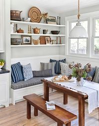 14 Clever Design Ideas for Banquette Benches with Storage