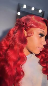 🎀wig: Hairinbeauty Red Body Wave 13x4 lace front wig 🎉Hot Colorful: 36%+Extra 12%OFF! Code: Hairinbeauty12 💕Hairinbeauty Upgrade 💰Afterpay💰Free & Fast Shipping Shop Now Pay Later with PayPal & Klarna & Afterpay