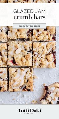 Sweet, nutty, and oh-so-satisfying, these Jam Crumb Bars with pecans and a dreamy vanilla glaze are amazing. The buttery crumble topping, combined with your favorite jam and the crunch of pecans, creates a bar that’s as indulgent as it is simple to make. 

Jam crumb bars, pecan desserts, easy dessert bar recipes, vanilla glaze recipes, jam desserts, jam recipe easy