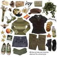 taylor swift ivy song inspired moodboard aesthetic outfit inspiration inspo lifestyle evermore emily dickenson eras tour green brown wlw sapphic