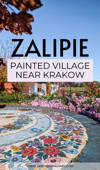 The most charming village in Poland, Zalipie, is known for painted houses with floral decorations. This guide tells you how to visit Zalipie from Krakow | day trips from Krakow | Zalipie Poland | Where to go in Poland | places to visit in Poland | Places in Krakow | Krakow day trips | colorful village | Poland best places |