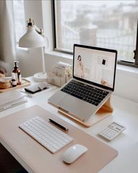 Laptop stand | Wood laptop stand | aesthetic laptop stand| Ergonomic office desk accessory | Cozy home office accessory | Enkel Studios