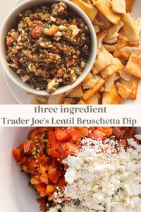 Three Ingredient Trader Joe's Lentil Bruschetta Dip