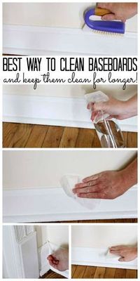 The best way to clean baseboards and keep them clean for longer!