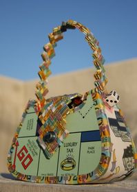 Monopoly Handbag - GREAT upcycling! http://calgary.isgreen.ca/