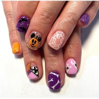 Disney Halloween Nails - Onceuponamotherhood: simplifying digital product marketing, Pinterest growth, all things motherhood and everything Disneyland