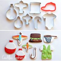 Fishing cookies using all kinds of cookie cutters! https://cookiecutter.com/onesie-cookie-cutter.htm