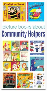 Picture books about community helpers from @Allison j.d.m j.d.m @ No Time For Flash Cards