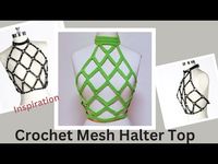 Crochet Mesh Halter Top | Tutorial - YouTube