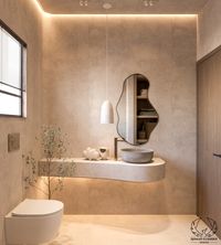 Simple wabi sabi bathroom with comfy light tones
#wabisabi #wabisabi_interiors #simpleinteriors 
#wabisabi_bathroom #bathroom #simple_bathroom