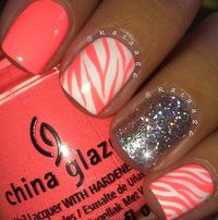 animal print simple nail designs