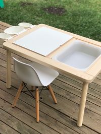 Upgrade the FLISAT children's table with a simple mod http://www.ikeahackers.net/2017/10/flisat-childrens-table-mod.html