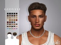 Short Hairstyle for Men New Mesh Hairstyle HQ Texture All Lods 40 Swatches Released back in AUG 2024 (Patreon)