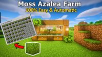 How to make a Simple Automatic Moss Farm in Minecraft!