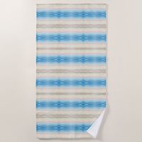 Beach Towel printed with Coastal Shoreline Salty Wavy Repeat Pattern graphic artwork design by TheFabricSeal at Zazzle #ZazzleMade https://www.zazzle.com/store/thefabricseal This cool looking ocean sea water waves crashing on the shoreline abstract art features an array of colors including sand, tan, beige, brown, gray, blue, green, purple and turquoise. The shop also has this design image available and with the original version plus a stylish diamond repeating patterned version as well. Perfect for mixing and matching product selection choices for gifts.