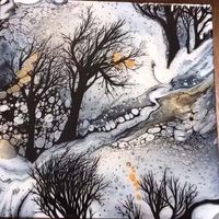 #acrylicpourpainting #abstractlandscapepainting #treeart #originalart #oneofakind #artsale