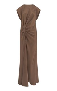 Sylvia Silk Ruched Maxi Dress By Heirlome | Moda Operandi