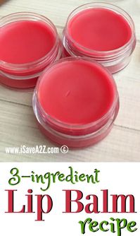 3 Ingredient Lip Balm Recipe