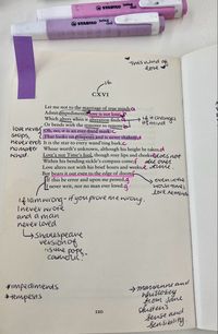 William Shakespeare Sonnet 116 Poetry Annotations