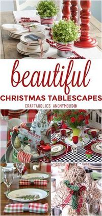 Beautiful Christmas Tablescapes Christmas Decor Christmas Tables