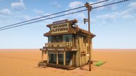 A detailed Minecraft Wild West General Store, owned by M.M Feicheimer.