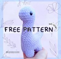 Long neck dinosaur crochet pattern