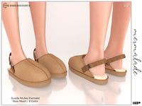 The Sims Resource - Suede Mules (Female) S225