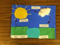 This activity could act as a visual to help students understand the steps of the water cycle. AJ