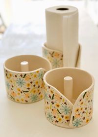 Handmade Ceramic Paper Towel Holder - Etsy