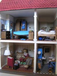 1/48th scale Wartime House Interior made at a Jane Harrop workshop / Julie Farrow