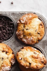 Fluffy Chocolate Chip Muffins - Broma Bakery