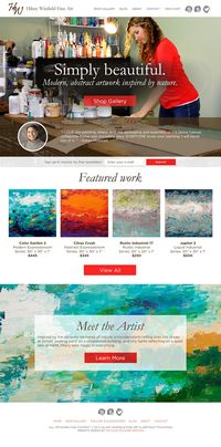 Fine Artist Website Design | Portland  | Natalie McGuire Designs