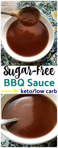 Homemade Low Carb Sugar-Free BBQ Sauce {keto friendly}