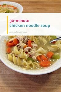 30-Minute Chicken Noodle Soup (From Scratch) | Andrea Dekker