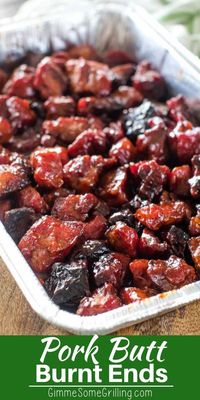 Make these Pork Burnt Ends on your electric smoker! The perfect appetizer or main dish recipe for your Traeger! #smoker #pork